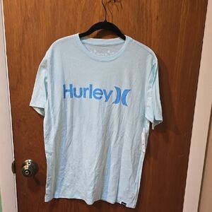 Hurley Men's Light Blue T-Shirt S